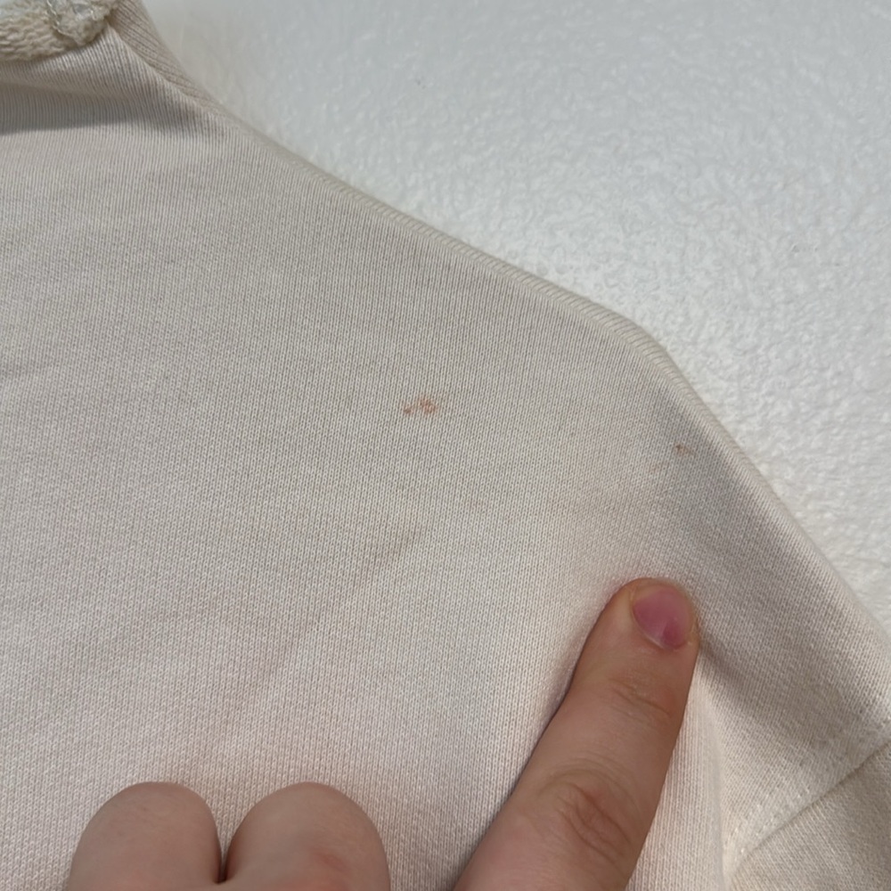 Madewell Long-Sleeve Funnel-Neck Sweatshirt in Parchment - Picture 10 of 11